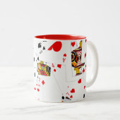 Tasse 2 Couleurs Lecture de la collection de cartes (Devant droit)