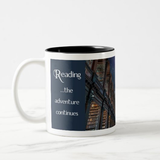 Tasse 2 Couleurs Lecture, l'aventure continue (Gauche)