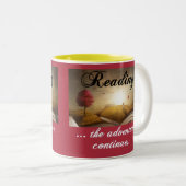 Tasse 2 Couleurs Lecture, l'aventure continue (Devant droit)