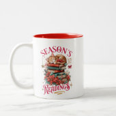 Tasse 2 Couleurs Lectures de saison Chaton douillet (Gauche)