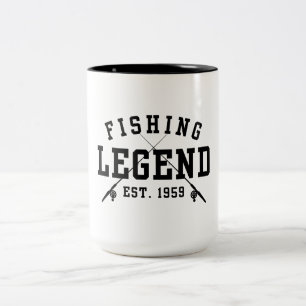 Tasse 2 Couleurs Légende de la pêche établie en 1959