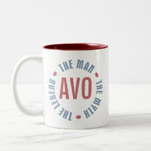 Tasse 2 Couleurs Légende de mythe d'homme d'Avo personnalisable