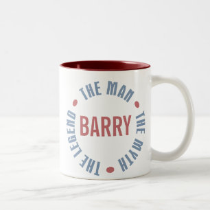 Tasse 2 Couleurs Légende de mythe d'homme de Barry personnalisable