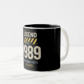 Tasse 2 Couleurs Légende depuis 1989 34e anniversaire (Devant droit)