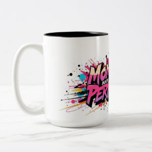 Tasse 2 Couleurs L'élan bat la perfection - Motivation