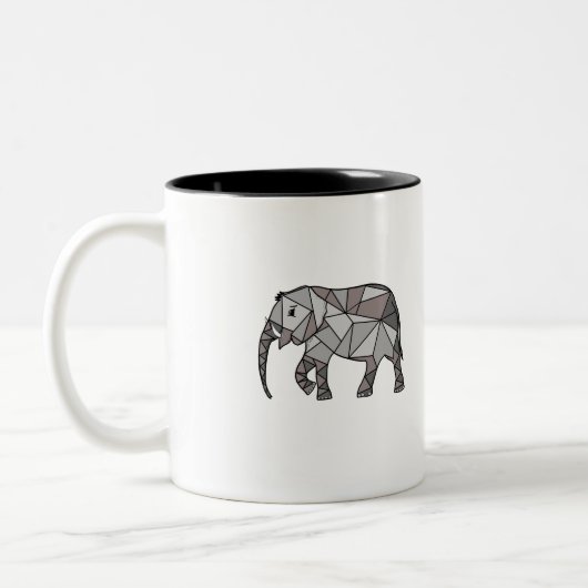 Tasse 2 Couleurs l'éléphant dans la tendance (Gauche)