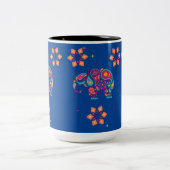 Tasse 2 Couleurs l'éléphant indien Diwali mandala (Centre)