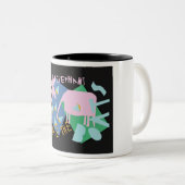 Tasse 2 Couleurs L'éléphant rose qui a mangé les bateaux (Devant droit)