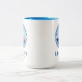 Tasse 2 Couleurs Lemnos, Grèce Design de navires grecs (Centre)