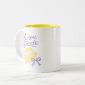 Tasse 2 Couleurs Lemon Drizzle - Conception de dessert pastel coque (Devant gauche)
