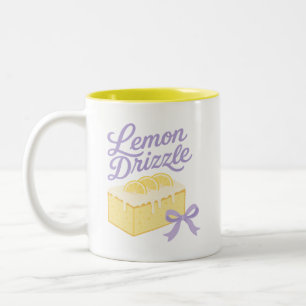 Tasse 2 Couleurs Lemon Drizzle - Conception de dessert pastel coque