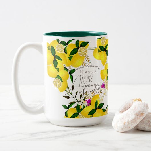 Tasse 2 Couleurs Lemon Squeeze (Avec donut)