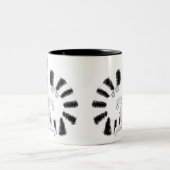 Tasse 2 Couleurs Lemur de Noël (Centre)