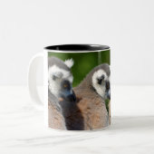 Tasse 2 Couleurs Lémuriens à queue ronde (Devant gauche)