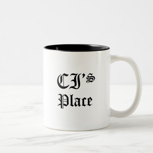 Tasse 2 Couleurs L'endroit de ci (Droit)