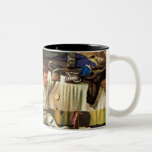 Tasse 2 Couleurs L'enfant en bas âge vide des bourses (Droit)