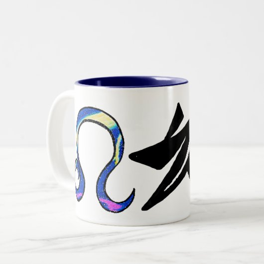 TASSE 2 COULEURS LEO.ZIQPU (Devant gauche)