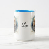 Tasse 2 Couleurs Leo Zodiac Mug, 15 oz (Centre)