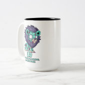 Tasse 2 Couleurs Leo Zombie (Devant gauche)