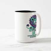 Tasse 2 Couleurs Leo Zombie (Devant droit)