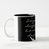 Tasse 2 Couleurs Léon Tolstoï - changez le monde. - Customisé (Gauche)