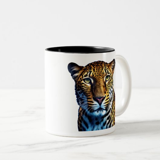 Tasse 2 Couleurs Leopard (Devant droit)