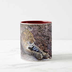Tasse 2 Couleurs Leopard au repos