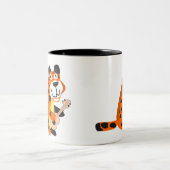 Tasse 2 Couleurs Léopard jouant de la guitare (Centre)