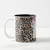 Tasse 2 Couleurs léopard, mode, tacheté, marron, beige, peau, (Gauche)