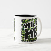 Tasse 2 Couleurs Léopard noir et vert (Devant droit)