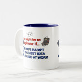 Tasse 2 Couleurs L'épouse de l'ingénieur (Devant gauche)