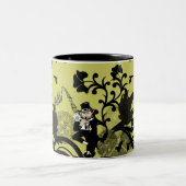 Tasse 2 Couleurs Leprechaun en noir (Centre)