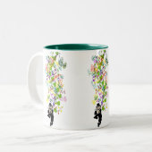 Tasse 2 Couleurs LeprechaunPantalonsNoirs (Devant gauche)