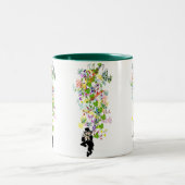 Tasse 2 Couleurs LeprechaunPantalonsNoirs (Centre)