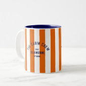 Tasse 2 Couleurs L'équipage Cabine Custom Crest Orange Park Stripe (Devant gauche)