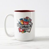 Tasse 2 Couleurs 'L'équipe de pharmacie'. (Gauche)
