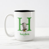 Tasse 2 Couleurs Les ABC de Dr Seuss : Lettre H - Vert | Ajoutez vo (Gauche)