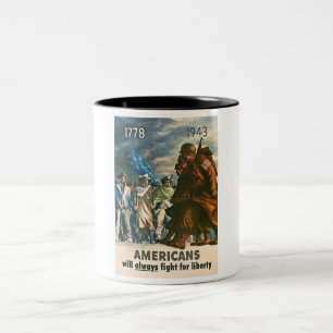 Tasse 2 Couleurs Les Américains lutteront toujours pour la libert