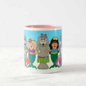 Tasse 2 Couleurs Les amis de JollyKins Mermaid (Centre)