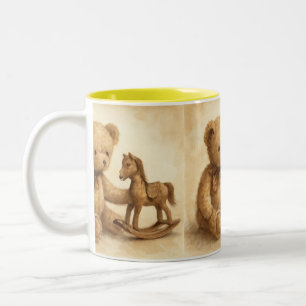 Tasse 2 Couleurs Les amis de l'enfance, Vintage, par Natasha Us
