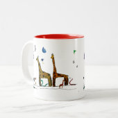 Tasse 2 Couleurs Les animaux de Noé (Devant gauche)