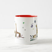 Tasse 2 Couleurs Les animaux de Noé (Centre)