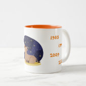 Tasse 2 Couleurs Les années chinoises du boeuf (Devant droit)