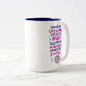 Tasse 2 Couleurs Les beignets sont délicieux (Devant droit)