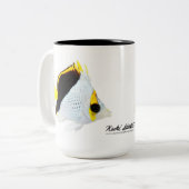 Tasse 2 Couleurs Les Butterflyfish de l'étameur ambulant hawaïen (Devant gauche)