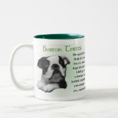 Tasse 2 Couleurs Les cadeaux de Boston Terrier (Gauche)