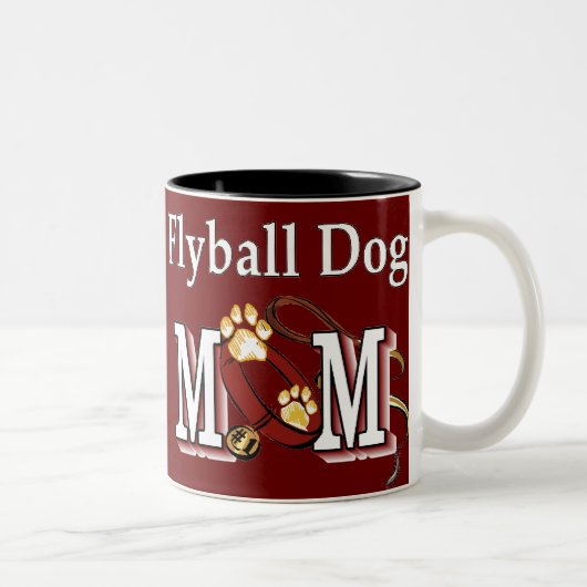Tasse 2 Couleurs Les cadeaux de Flyball Dog Mom (Droit)