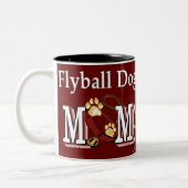 Tasse 2 Couleurs Les cadeaux de Flyball Dog Mom (Gauche)