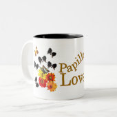 Tasse 2 Couleurs Les cadeaux Papillon Lovers (Devant gauche)
