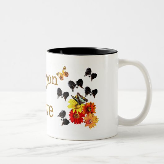 Tasse 2 Couleurs Les cadeaux Papillon Lovers (Droit)